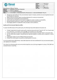 Reval’i kvaliteedi- ja keskkonnapoliitika/ Reval Quality and Environmental Policy Page 4